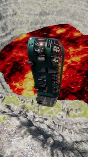 Bus Cars vs Giant Lava Pit #2 Beamng.drive