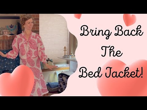 Vintage Cute 🧵🪡 1940s Fashion 😂 Bed Jacket Sewing