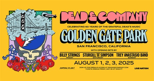 Aug 01, 2025: Dead & Company / Billy Strings at Polo Field, Golden Gate Park San Francisco, California, United States | Concert Archives