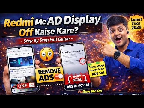 Redmi Me Ads Kaise Band Kare 2026 | How to Turn Off Ads in Redmi Phone | MIUI Ad Off