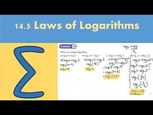 14.5 Laws of Logarithms (PURE 1- Chapter 14: Exponentials and logarithms)