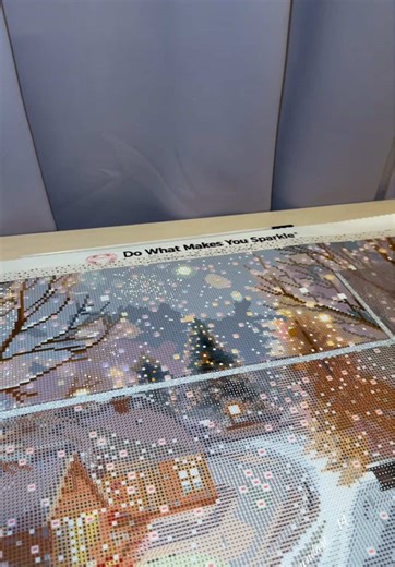 Snowy Treetops Diamond Painting ASMR Experience