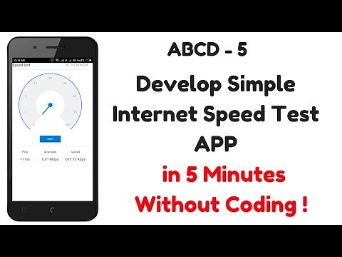 Simple Speed Test App in 5 Minutes Without Coding using App Inventor