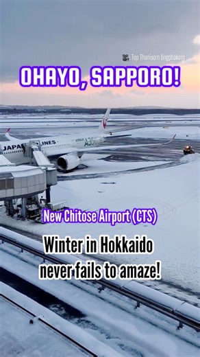 LANDED IN WINTER WONDERLAND New Chitose Airport (CTS) in Sapporo Snow Festival season has begun. Enjoy! 🎥: Top Thanisorn Ungphakorn #sapporo #hokkaido #札幌 #北海道 #さっほろ雪まつり | Basil Villacortes Sali