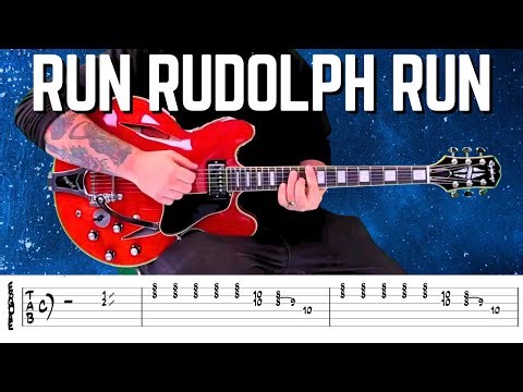 How To Play Run Rudolph Run on Guitar | Chuck Berry Rock and Roll Lesson | Free Downloadable TABS