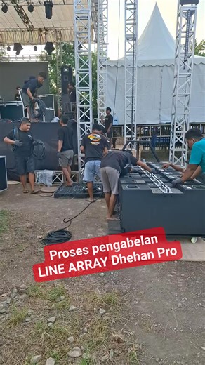 Agus Riyanto on Instagram: "Pengabelan line array Dhehan Pro"