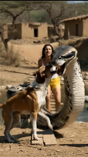 Brave Dog Saves Woman from Giant Python | Animal Hero Moment 🐕🐍