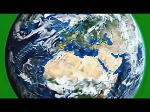 Intense Earth Spinning Green Screen Overlay: Dynamic VFX for Editors