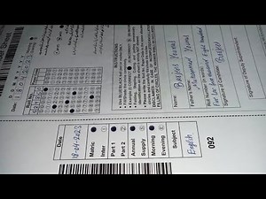 How to Fill Board Exams Bubble/Answer Sheet 2023 For 9th 10th 1st Year 2nd Year Students