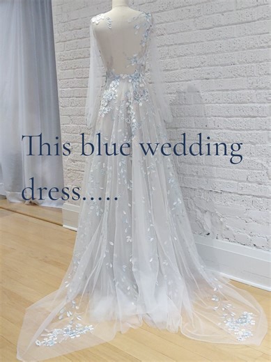 Whimsical Blue Wedding Dress Inspired by Fairy Tales