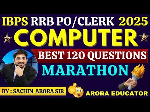 IBPS RRB PO/Clerk 2025 | Computer Marathon | RRB Computer Awareness | RRB Computer Playlist |