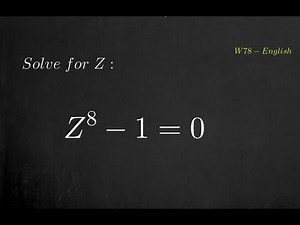 Complex roots on the unit circle.