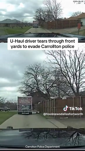 U-HAUL PURSUIT: A routine traffic stop for littering quickly turned into a police chase in Carrollton on March 5. Police say the driver of a U-Haul truck fled from officers near East Trinity Mills Road, driving over medians and through several front yards before the pursuit ended.