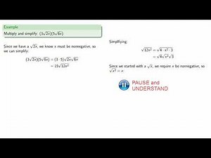 Multiplying Radicals, Part One