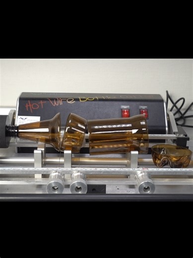 Hot Wire Bottle Cutter at PET Technologies laboratory for PET bottle testing #laboratory #testing #petbottle #bottlecutter #hotwire #fyp