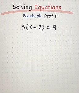 98K views · 1.1K reactions | Basic Math Review: Solving Linear Equation | Prof D | Facebook