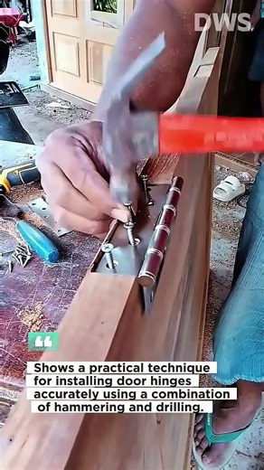 Smart Door Hinge Installation Trick – Strong and Perfect Alignment!