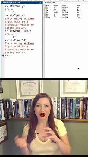 MATLAB: str2num (convert strings to numbers - double data type)