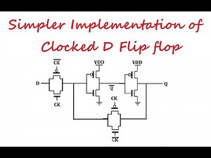 Simpler Implementation of Clocked D Flip flop