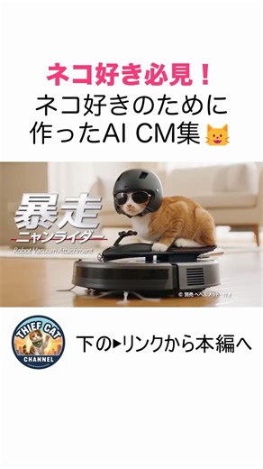 ネコ好き必見のCM！… 続きはこちら☝️