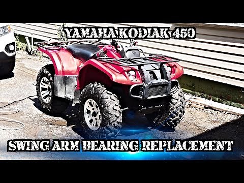 2004 Kodiak 450 rear bearings and swing arm boot replacement
