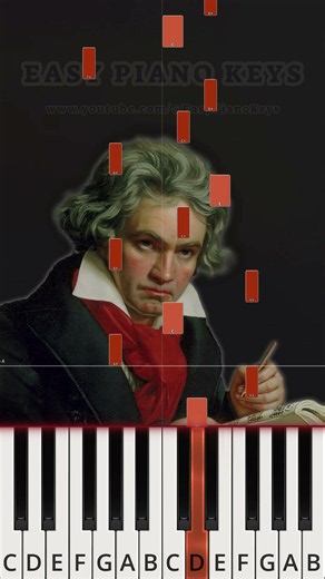 Beethoven - Moonlight Sonata (Beginner Piano Tutorial)