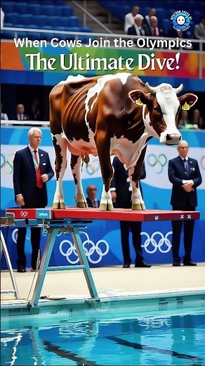When Cows Join the Olympics: The Ultimate Dive!