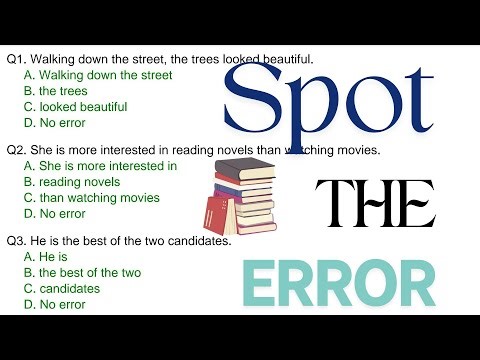 Spotting Error in English Grammar | Most Common Mistakes Explained Clearly