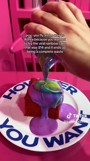 What did i do wrong? 😭 | korean rainbow cake