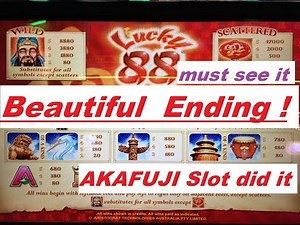 ★Lucky 88 Slot machine★☆MAX BET BONUS BIG BIG WIN !☆BEAUTIFUL ENDING!!