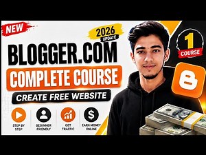 How to Create a Free Website on Blogger.com | Complete Blogger Course 2026