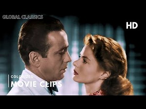 Casablanca 1942 Best Scenes compilation - COLORIZED Movieclips