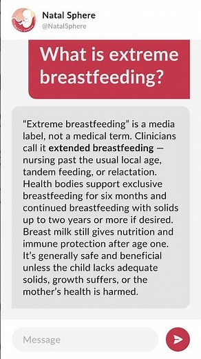 What is extreme breastfeeding?