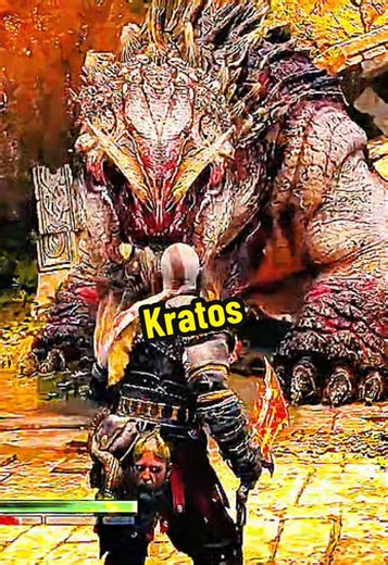 Kratos Defeats Crag Jaw with Focused Takedown