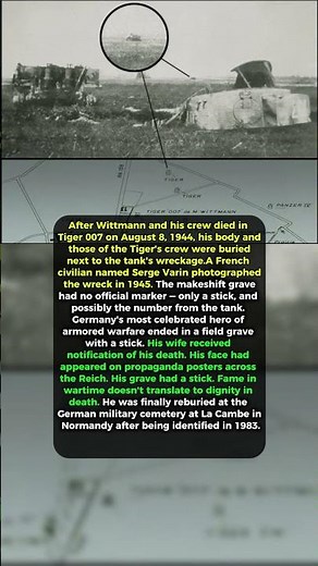 "From Legend😨to a Stick in the Ground: The Secret Burial of Michael Wittmann" #history #ww2