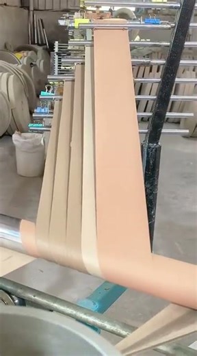 the rolling stage of paper using the rolls available in the factory #machine