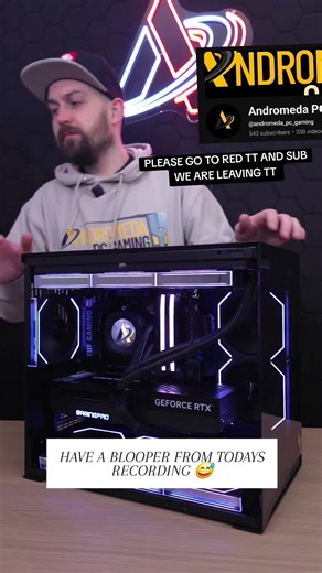 Its happening Guys.... The King of PC Building on Tiktok is leaving. So much effort goes into these videos and i am consistently shadow banned. we are branching out and i need your support yet again! please please sub! my business depends on you. also here is a blooper from todays video 😅😅 #blooper #gamingpcbuild #custompc #techtips #pcbuilder