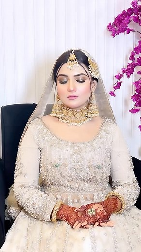 2.9K views · 71 reactions | Signature Nikkah Bride | Flourish Salon By Aqsa Danish | Facebook