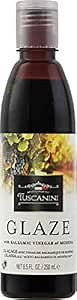 Tuscanini, Balsamic Glaze Made with Kosher Balsamic Vinegar of Modena Italy, 8.5oz bottle, Balsamic Reduction