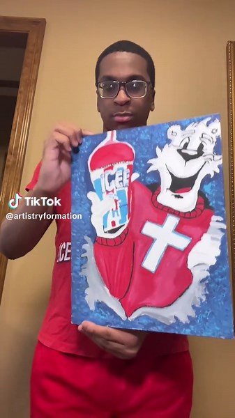 ICEE Bear 🐻‍❄️❄️#artistsoftiktok #artreveal #myart #iceebear #artistryformation