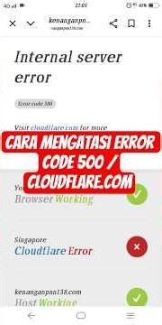 cloudflare.com/ cara mengatasi error code 500 #interneterror #error #cloudflare
