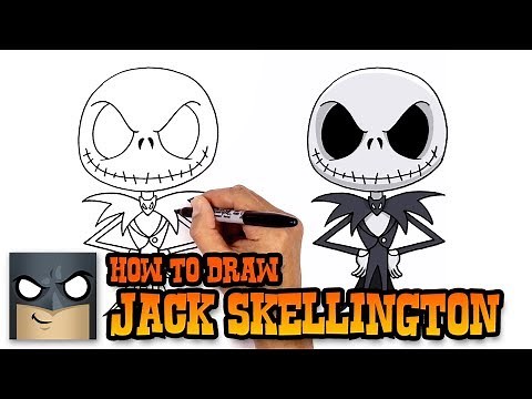 How to Draw Jack Skellington | Christmas Tutorial