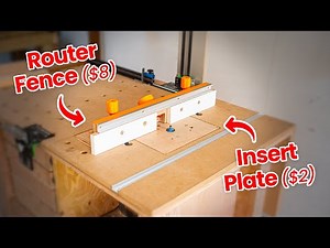 Building a SUPER CHEAP router fence and insert plate