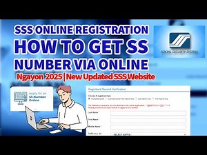SSS Online Registration | How to Get SS Number via Online | Updated Tutorial 2025