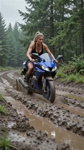 yamaha R15 vs Muddy Trail