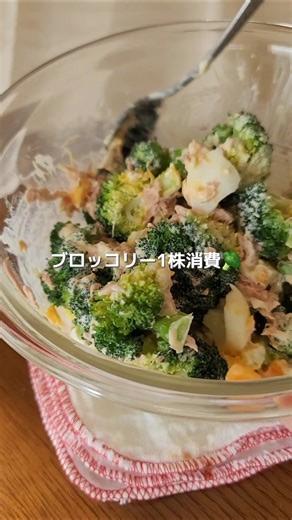 ブロッコリー1株ペロリ！ツナマヨたまごサラダ