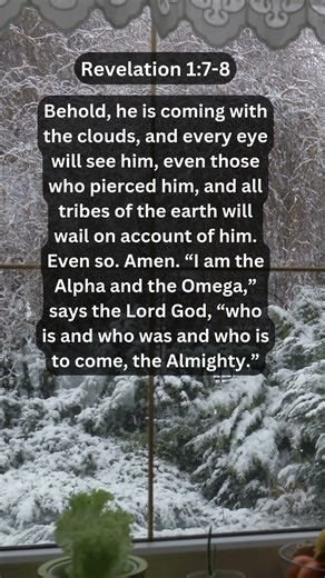 Journey of faith and spiritual growth | Revelation 1:7-8 Daily Bible Verse