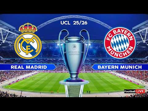 REAL MADRID vs BAYERN MUNICH - UEFA Champions League 2026 Quarter Final | Full Match Simulation PES