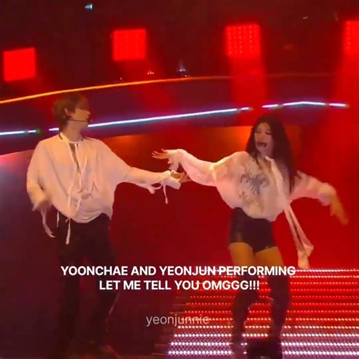 YOONCHAE AND YEONJUN ATE SO HARD OMGG!!!!