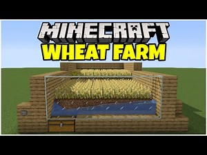 How to make a EASY Wheat Farm Minecraft Tutorial | Wheat Potato Carrot Beetroot | Bedrock & Java